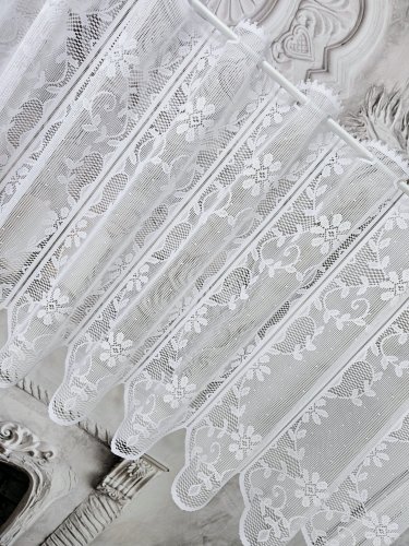 ZAZDROSTKA HAFTY ŻAKARD SHABBY 50CM, 70CM  (cena za 0,50mb)