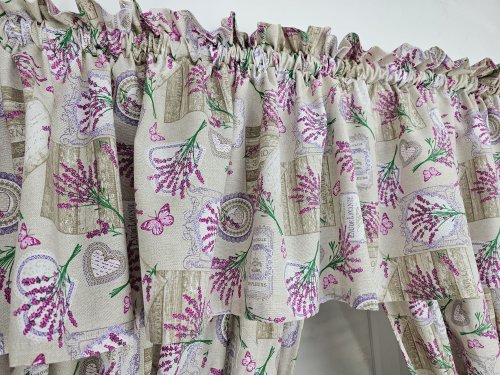 ZAKOSTYL KOMPLET LAWENDA PROWANSJA