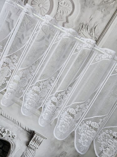 ZAZDROSTKA ŻAKARD PANEL  KWIAT  (cena za 0,50mb)