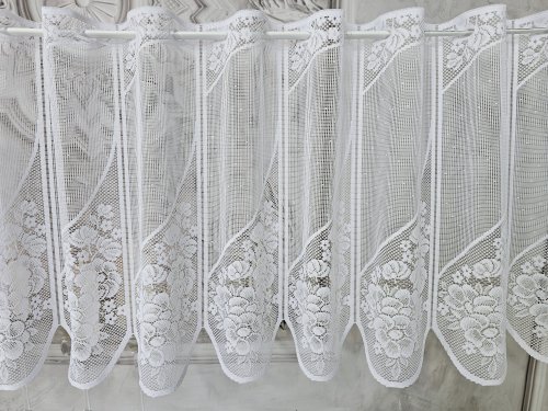 ZAZDROSTKA ŻAKARD PANEL  KWIAT  (cena za 0,50mb)