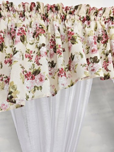 ZESTAW LAMBREKIN + ZAZDROSTKA SHABBY CHIC ROSES