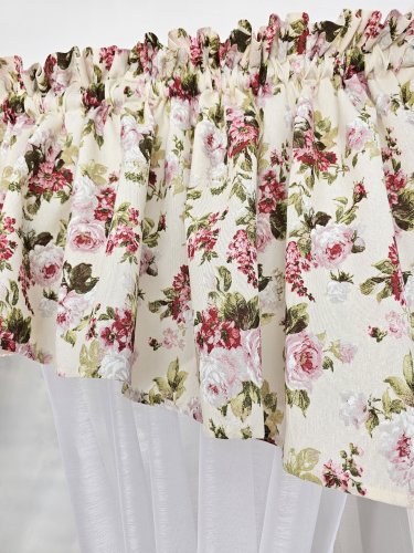 ZESTAW LAMBREKIN + ZAZDROSTKA SHABBY CHIC ROSES