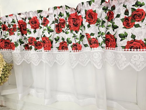 ZAKOSTYL ZAZDROSTKA RÓŻA GIPIURA WOAL4