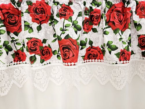 ZAKOSTYL ZAZDROSTKA RÓŻA GIPIURA WOAL4