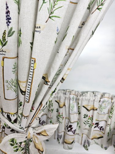 ZAKOSTYL KOMPLET ZIOŁA NA BEŻU