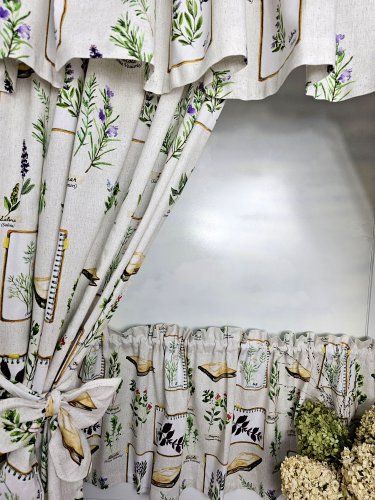 ZAKOSTYL KOMPLET ZIOŁA NA BEŻU