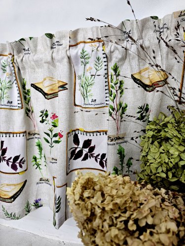 ZAKOSTYL ZASŁONY + ZAZDROSTKA ZIOŁA NA BEŻU