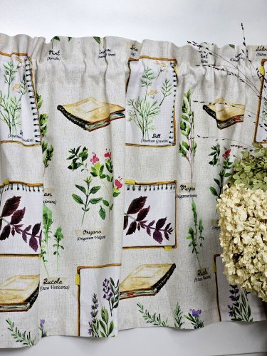 ZAKOSTYL ZASŁONY + ZAZDROSTKA ZIOŁA NA BEŻU