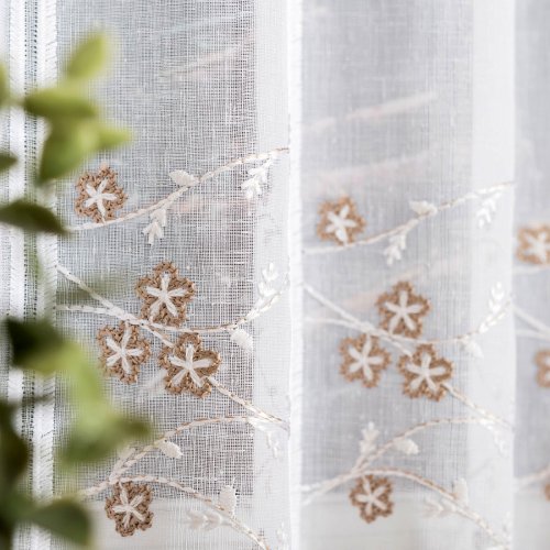 ZAZDROSTKA NATURAL HAFT BRĄZ 140cm szer/60cm wysokości (ostatnia sztuka)