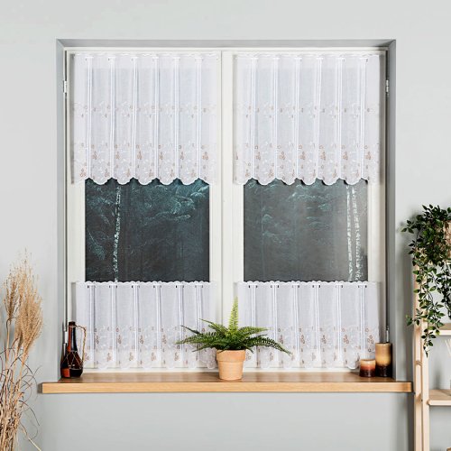 ZAZDROSTKA NATURAL HAFT BRĄZ 140cm szer/60cm wysokości (ostatnia sztuka)