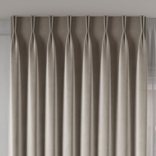 ZASŁONA VELVET CHŁODNY BEŻOWY