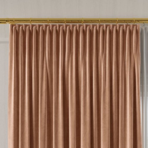 ZASŁONA VELVET CIEMNY BEŻOWY