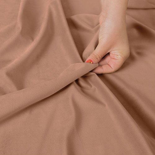 ZASŁONA VELVET CIEMNY BEŻOWY