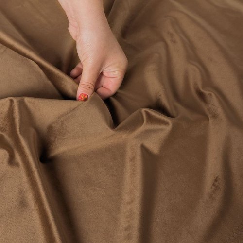 ZASŁONA VELVET CIEPŁY BRĄZOWY