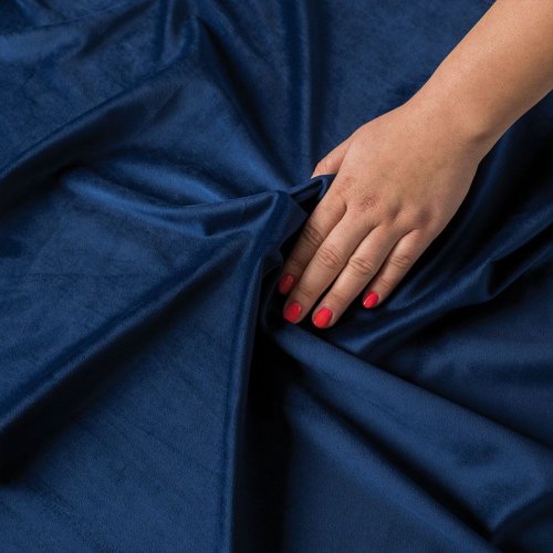 ZASŁONA VELVET GRANATOWA 