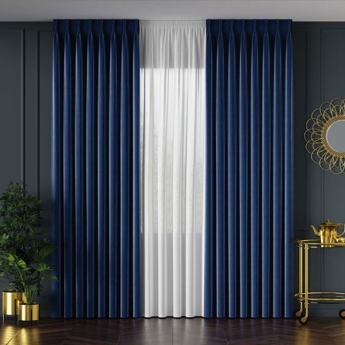 ZASŁONA VELVET GRANATOWA 