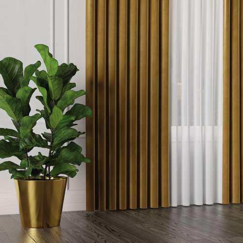 ZASŁONA VELVET KHAKI