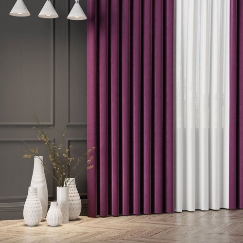 ZASŁONA VELVET FIOLETOWY