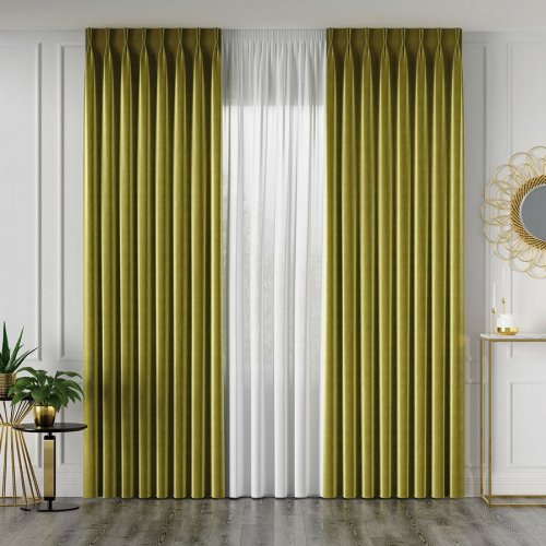 ZASŁONA VELVET OLIWKOWY