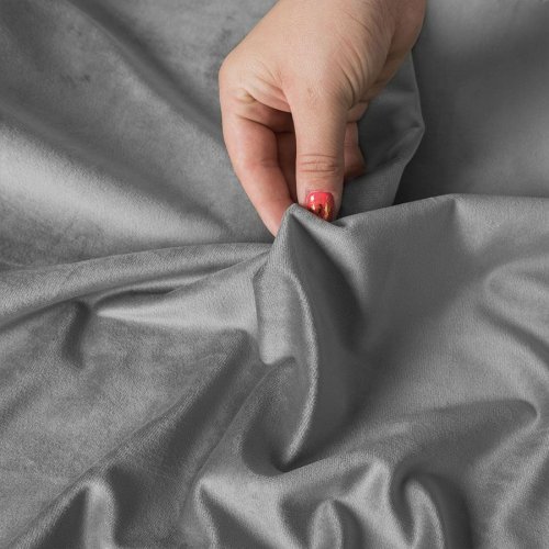 ZASŁONA VELVET  SZARY