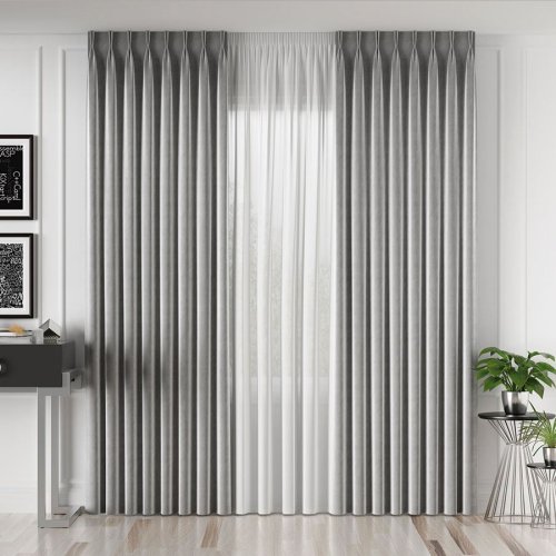 ZASŁONA VELVET  SZARY