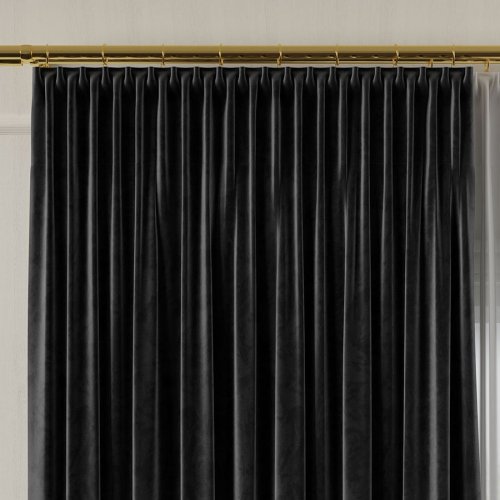 ZASŁONA VELVET CZARNY