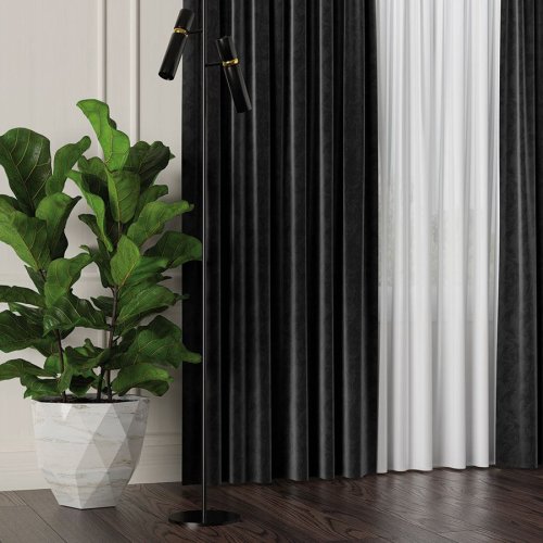 ZASŁONA VELVET CZARNY