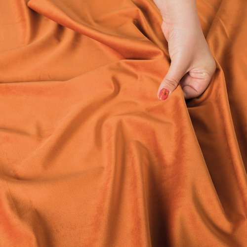 ZASŁONA VELVET POMARAŃCZOWY