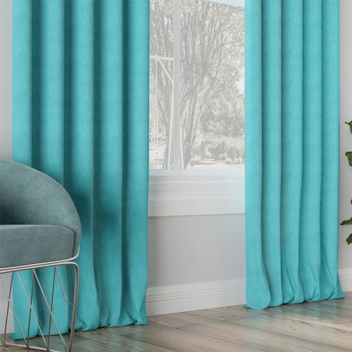 ZASŁONA MILAS BŁĘKITNY max290CM (KOLOR 035)