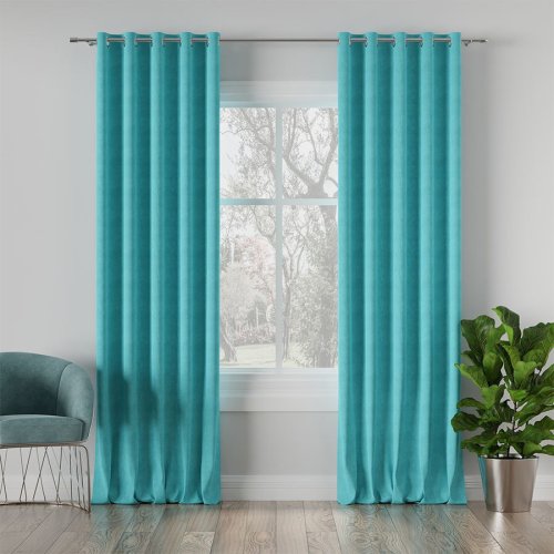 ZASŁONA MILAS BŁĘKITNY max290CM (KOLOR 035)