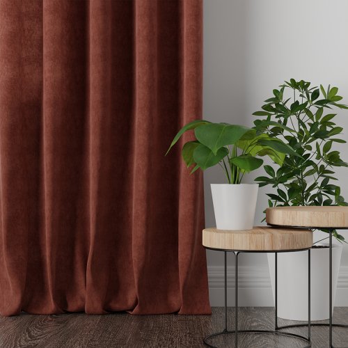 Zasłona milas ceglasty max290cm (kolor 022)