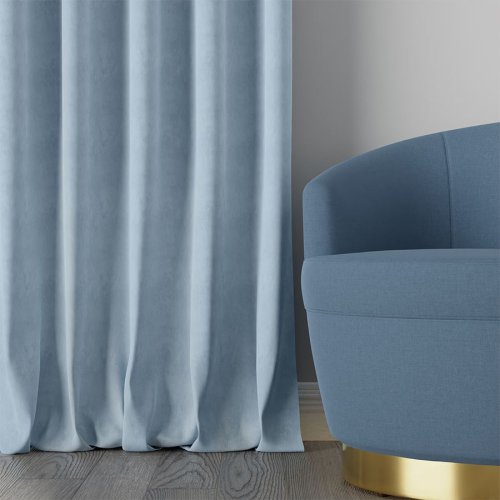 Zasłona milas baby blue max290cm (kolor 048)
