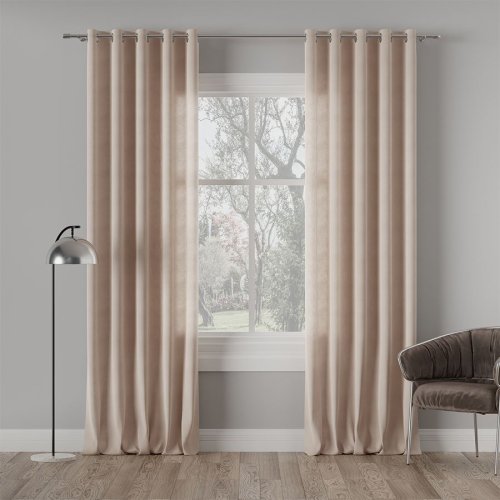 ZASŁONA MILAS CHŁODNY JASNY BEŻOWY max290CM (KOLOR 370)