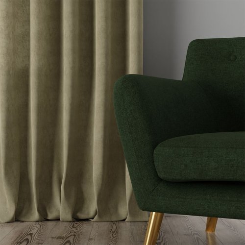 Zasłona milas ciemny szarozielony max290cm (kolor 364)