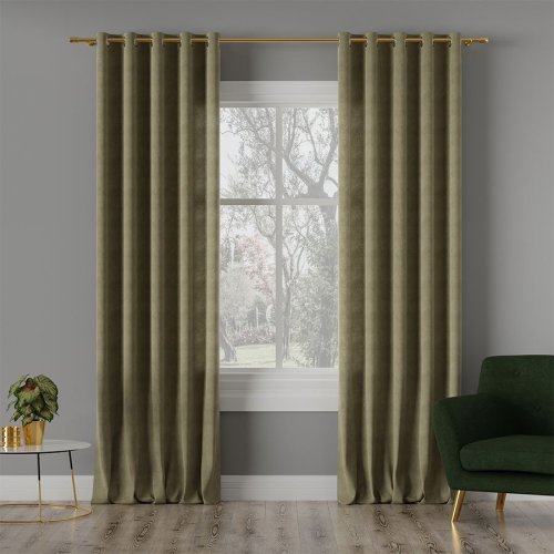 ZASŁONA MILAS CIEMNY SZAROZIELONY max290CM (KOLOR 364)