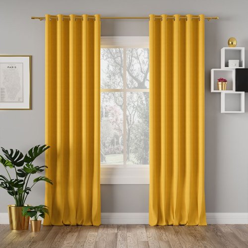 ZASŁONA MILAS SZAFRANOWY max290CM (KOLOR 047)