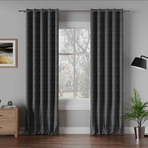 ZASŁONA MILAS CIEMNY SZARY max290CM (KOLOR 798)