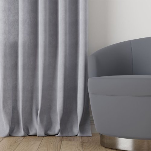 ZASŁONA MILAS PASTELOWY SZARY max290CM (KOLOR 448)