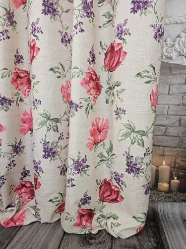 ZASŁONA TULIPANY  SZER.140cm