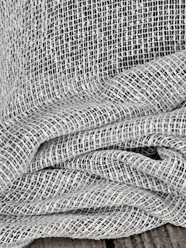 FIRANA BOHO SZARA SIATKA BUKLA DO 300CM