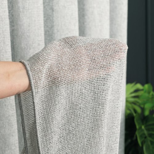 FIRANA BOHO SZARA SIATKA BUKLA DO 300CM