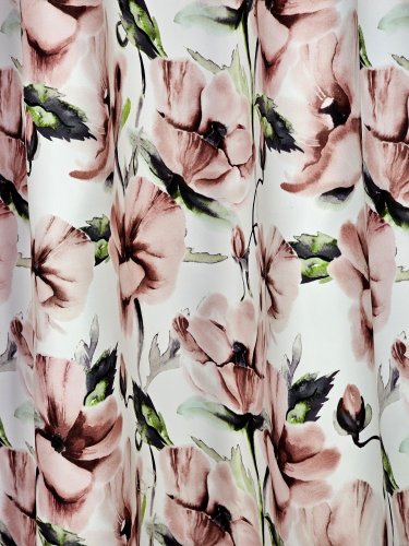 ZASŁONA TULIPANY BRUDNY RÓŻ SZER.140cm