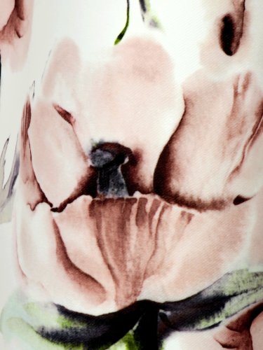 ZASŁONA TULIPANY BRUDNY RÓŻ SZER.140cm