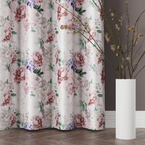 Zasłona velvet peonia  szer.140cm