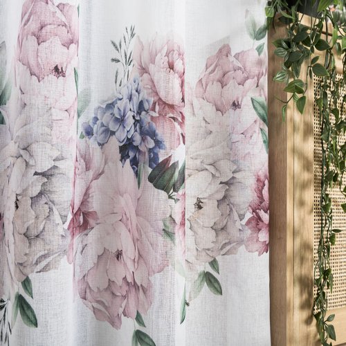 ZASŁONA VELVET PEONIA  SZER.140cm