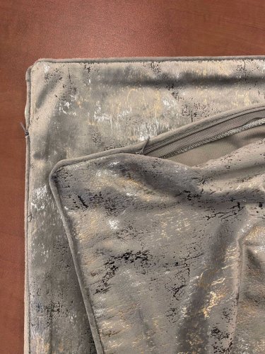 ZASŁONA VELVET BRĄZOWA GLAMOUR PRZECIERANE ZŁOTO  DO 280CM