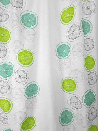 ZASŁONA DEKORACYJNA NOWOCZESNA CYTRYNY SZER.130CM