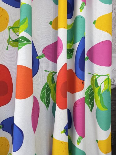 ZASŁONA DEKORACYJNA NOWOCZESNA AWOKADO SZER.130CM