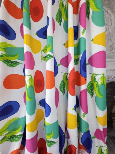 ZASŁONA DEKORACYJNA NOWOCZESNA AWOKADO SZER.130CM