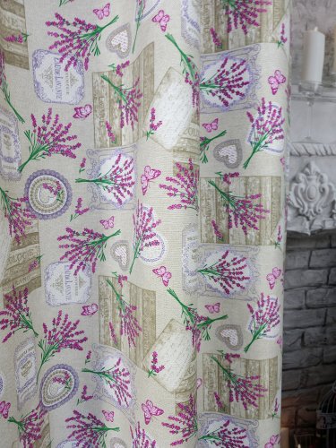 Zasłona lawenda prowansja szer.130cm